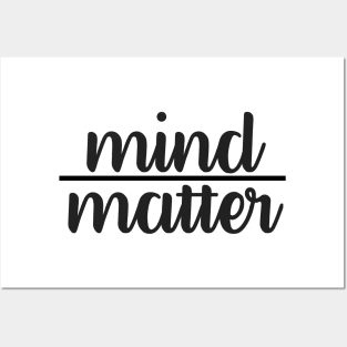 Cursive Mind Over Matter Posters and Art